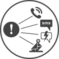 Alerts are delivered via multiple channels